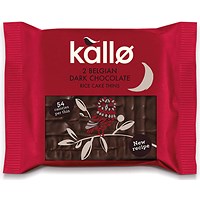 Kallo Belgian Dark Chocolate Rice Cake Thins, Two Pack, Pack of 30