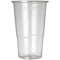 CE Marked Polypropylene Half Pint (284ml) Tumbler - Pack of 50