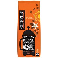 Clipper Fairtrade Organic Roast and Ground Italian Style Coffee, 227g Clipper Fairtrade Organic Roast and Ground Italian Style Coffee, 227g
