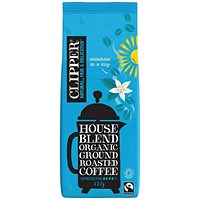 Clipper Fairtrade Organic Roast and Ground Decaffeinated Coffee, 227g