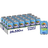 Fanta Pineapple + Grapefruit, 24 x 330ml Cans