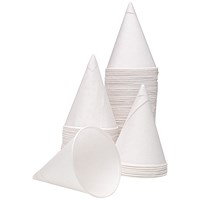 Disposable Water Cones, 113ml, White, Pack of 5000