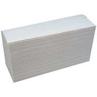 Maxima 2-Ply Recycled C-Fold Hand Towels, White, Pack of 2400