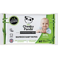 Cheeky Panda Biodegradable Bamboo Baby Wipes, Pack of 720