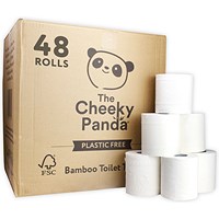 Cheeky Panda 3-Ply Toilet Tissue 200 Sheets (Pack of 48) PFTOILT48