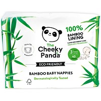 Cheeky Panda Baby Nappies, Size 3 6-11kg, Pack of 160