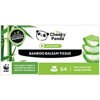 Cheeky Panda Bamboo Balsam Tissues, 3-Ply, 12 Boxes of 64 Sheets