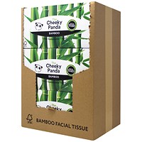Cheeky Panda Facial Tissues Box 80 Sheets (Pack of 12)