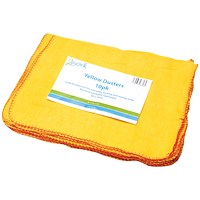 2Work Yellow Duster, 508x355mm, Pack of 10 2Work Yellow Duster, 508x355mm, Pack of 10