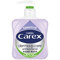 Carex Sensitive Antibacterial Hand Wash, 250ml, Pack of 6