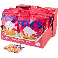 Fox's Glacier Fruits, 200g per bag, Pack of 12