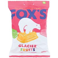 Fox's Glacier Fruits, 200g per bag, Pack of 12