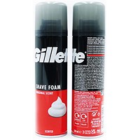 Gillette Mixed Scents Shave Foam Mousse, 200ml, Pack of 6