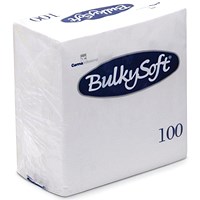 2-Ply Napkins, 330mmx330mm, White, Pack of 100