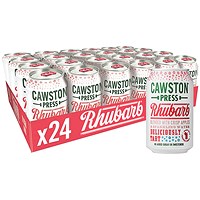 Cawston Press Sparkling Rhubarb Soft Drink, 330ml, Can, Pack of 24