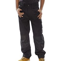 Beeswift Premium Multi Purpose Trousers, Black, 34 Beeswift Premium Multi Purpose Trousers, Black, 34