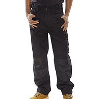 Beeswift Premium Multi Purpose Trousers, Black, 40
