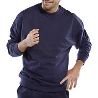 Beeswift Premium Sweatshirt, Navy Blue, XL