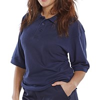 Beeswift Premium Polo Shirt, Navy Blue, Medium