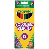 Crayola 12 Assorted Pencil Coloured Pencils (Pack of 12)