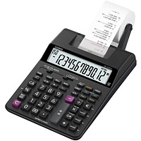 Casio Desktop Printing Calculator, 12 Digit, 2 Colour Printing, Black