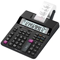 Casio HR-200RCE Printing Calculator Desktop Black HR-200RCE-W-EC