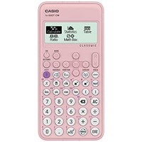 Casio Classwiz Scientific Calculator, Battery Powered, Pink Casio Classwiz Scientific Calculator, Battery Powered, Pink