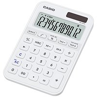 Casio MS-20YC Mini Desk Calculator White MS-20YC-WE-W-EP