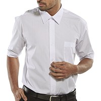 Beeswift Classic Shirt, Short Sleeve, White, 18.5