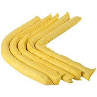 Fentex Chemical Absorbent Socks, 8cm x 1.2m, Pack of 20