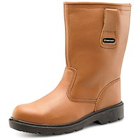 Beeswift S3 Thinsulate Rigger Boots, Tan, 4