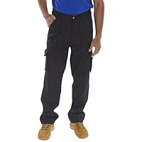 Beeswift Traders Newark Trousers, Black, 30T