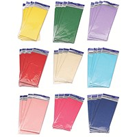 Tissue Paper C6 500x750mm Assorted x5 Pack of 36