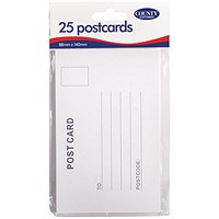 County Stationery White Postcards, 88 x 140mm, Pack of 300