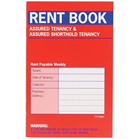 Country Assured Tenancy Rent Book (Pack of 20) C237