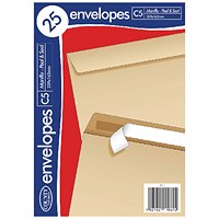 County Stationery C5 Manilla Peal and Seal Envelopes (Pack of 500)