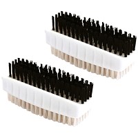 Plastic Nail Brush, White, Pack of 2 Plastic Nail Brush, White, Pack of 2