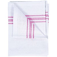2Work Cotton Tea Towel, 450x740mm, White, Pack of 10