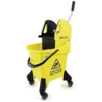 Hygineer Ergonomic Heavy Duty Mop Bucket Yellow 31 Litre HRMB31/Y
