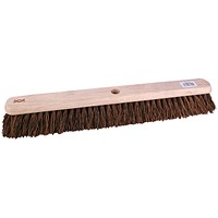 24 Inch Platform Broom with Stiff Bristles and 1400mm Handle 102884