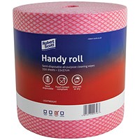 Robert Scott Handy Roll 350 Sheets Red (Pack of 2) 104628R