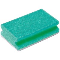 Finger Grip Scourers, 130x70x40mm, Green, Pack of 10