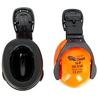 Climax 16P Helment Attachment Ear Defenders, Orange Climax 16P Helment Attachment Ear Defenders, Orange