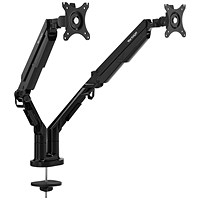 Vantage Premium Double Monitor Arm, Black