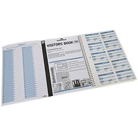 Durable Visitors Book Refill, 100 Badge Inserts