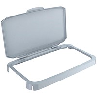 Durable 60L Hinged Bin Lid Grey Recycling Bin Lid Food Safe Durabin