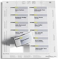Durable Inserts for Duraprint Badgemaker, 150gsm, 75x40mm, Pack of 240