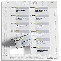 Durable Inserts for Duraprint Badgemaker, 150gsm, 75x40mm, Pack of 240 Durable Inserts for Duraprint Badgemaker, 150gsm, 75x40mm, Pack of 240