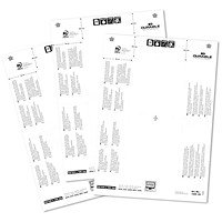 Durable Inserts for Duraprint Table Place Name Holders, 52x100mm, Pack of 40