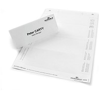 Durable Inserts for Duraprint Table Place Name Holders, 61x150mm, Pack of 40 Durable Inserts for Duraprint Table Place Name Holders, 61x150mm, Pack of 40